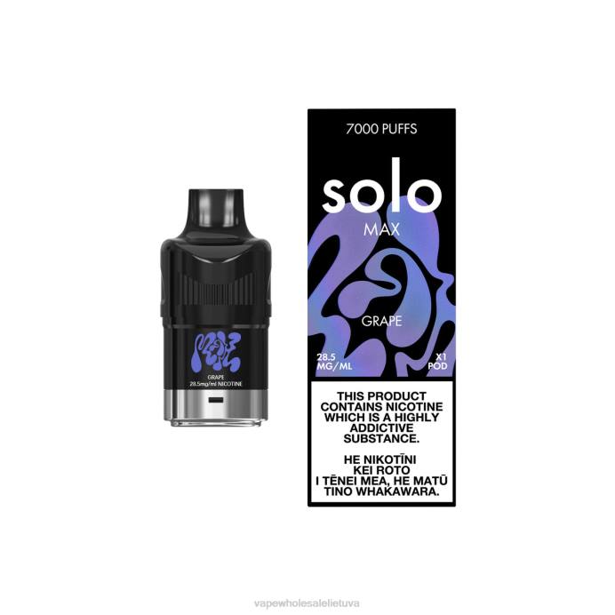 Vape Wholesale Lietuva 8NF478 - Solo MAX ankštis vynuogių