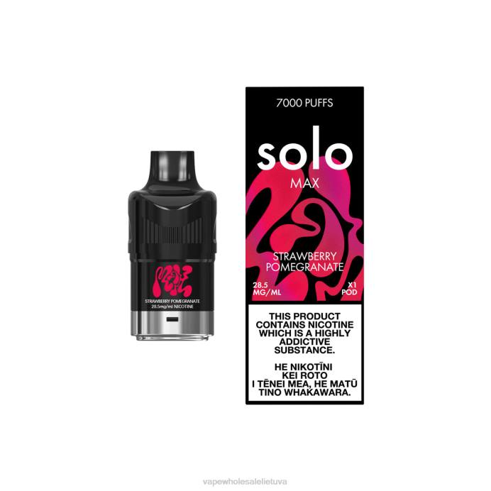 Vape Wholesaler 8NF484 - Solo MAX ankštis braškių granatų