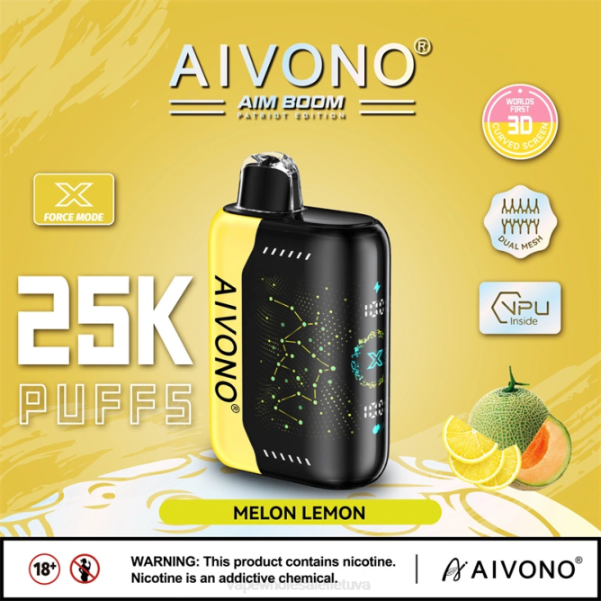 Aivono AIM BOOM 25 000 meliono citrina - 4FRZ348 Vape Lietuva