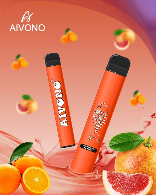 Aivono AIM FISHBONE 600 greipfrutų apelsinas - 4FRZ280 Vape Wholesaler