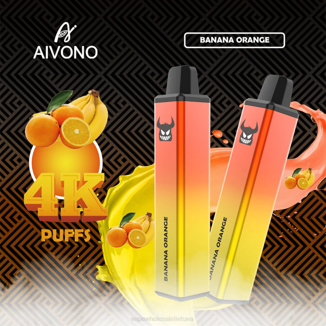 Aivono AIM FREAK 4000 bananas apelsinas - 4FRZ258 Vape Wholesale Supplier