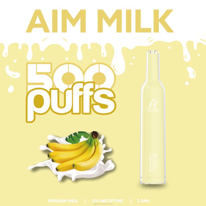 Aivono AIM MILK 500 bananų pienas - 4FRZ275 Vape Be Nikotino