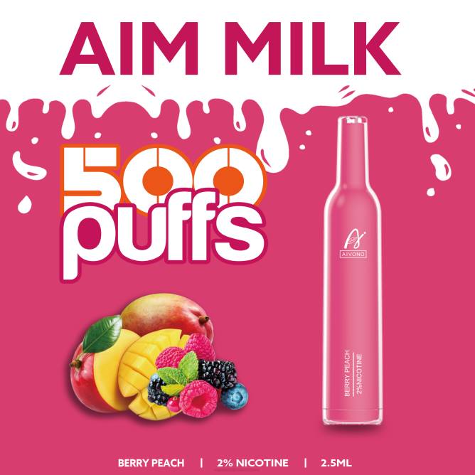 Aivono AIM MILK 500 uogų persikas - 4FRZ273 Vape Wholesaler