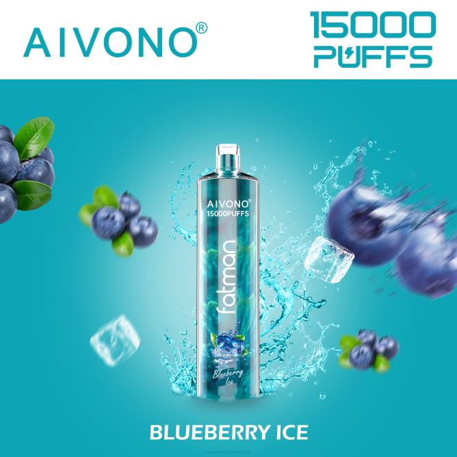 Aivono FATMAN 15 000 mėlynių ledų - 4FRZ14 Vape Wholesaler