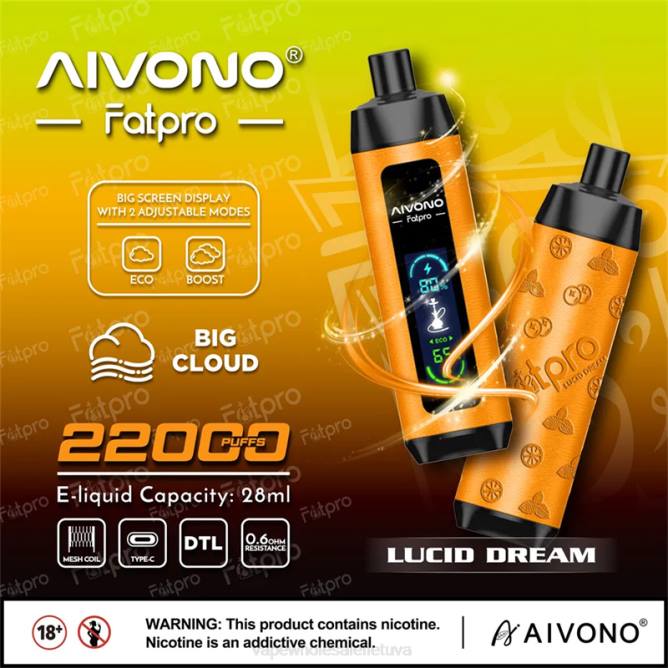 Aivono Fatpro 22000 aiškus sapnas - 4FRZ7 Vape Wholesaler