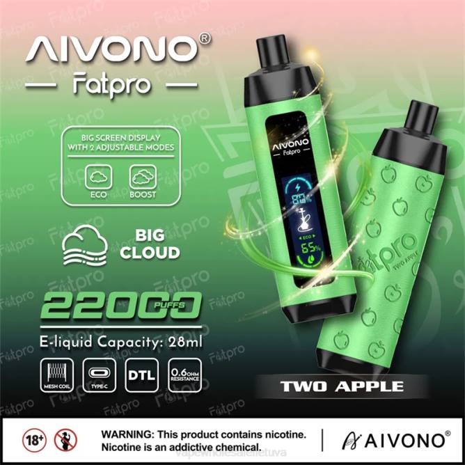 Aivono Fatpro 22000 du obuoliai - 4FRZ1 Vape Wholesale Lietuva