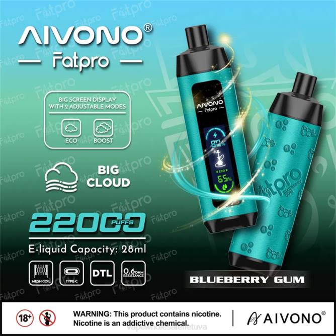 Aivono Fatpro 22000 mėlynių guma - 4FRZ9 Vape Be Nikotino