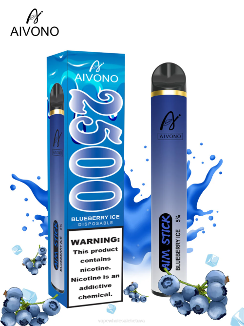 Aivono AIM STICK 2500 mėlynių ledų - 4FRZ152 Vape Lietuva