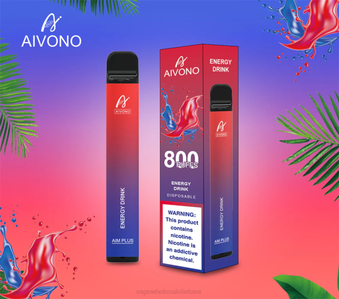 Aivono AIM PLUS 800 energetinis gėrimas - 4FRZ201 Vape Lietuva