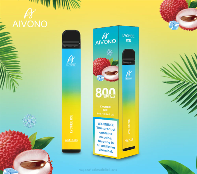 Aivono AIM PLUS 800 ličių ledas - 4FRZ182 Vape Wholesaler