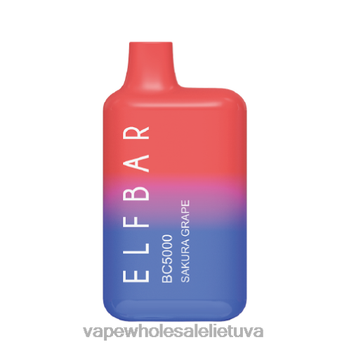 E Cigareciu Z8D0T307 | ELFBAR BC5000 sakuros vynuogės