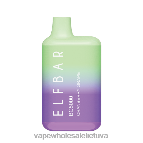 Nikotinove Vape Z8D0T300 | ELFBAR BC5000 spanguolių vynuogių