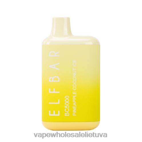 Vape Lietuva Z8D0T305 | ELFBAR BC5000 ananasų kokoso ledas