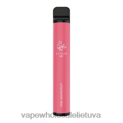 Vape Lietuva Z8D0T105 | ELFBAR 600 rožinis greipfrutas