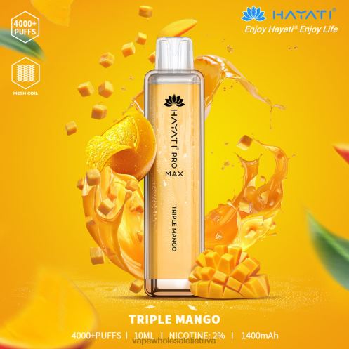 Bez Nikotinove Vape Z8D0T179 | Hayati Pro Max trigubas mangas 4000