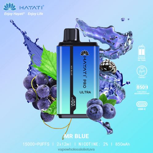 Vape Be Nikotino Z8D0T212 | Hayati Pro Ultra ponas mėlynas