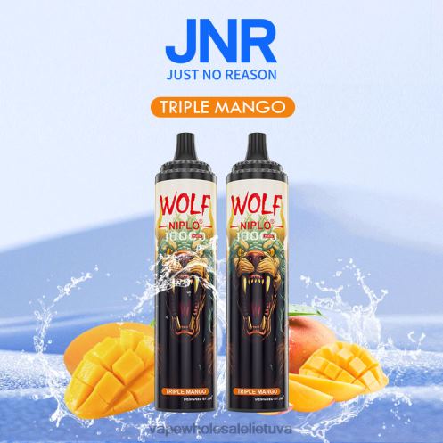 Vape Lietuva Z8D0T775 | JNR WOLF NIPLO trigubas mangas