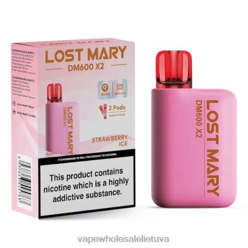 Nikotinove Vape Z8D0T480 | LOST MARY DM600 X2 braškių ledų