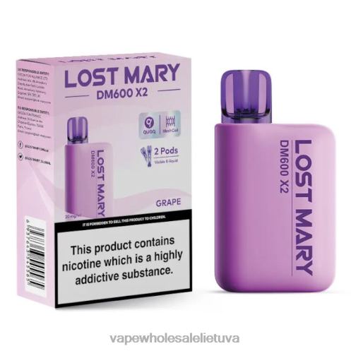 Vape Be Nikotino Z8D0T472 | LOST MARY DM600 X2 Vynuogė