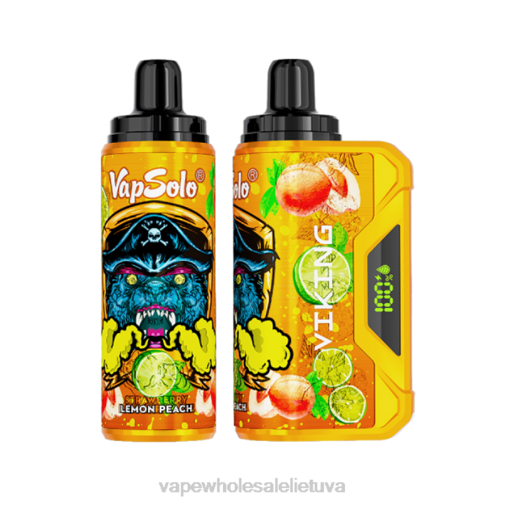 Bez Nikotinove Vape 0DL8135 Vapsolo VIKING vienkartiniai garai citrininis persikas